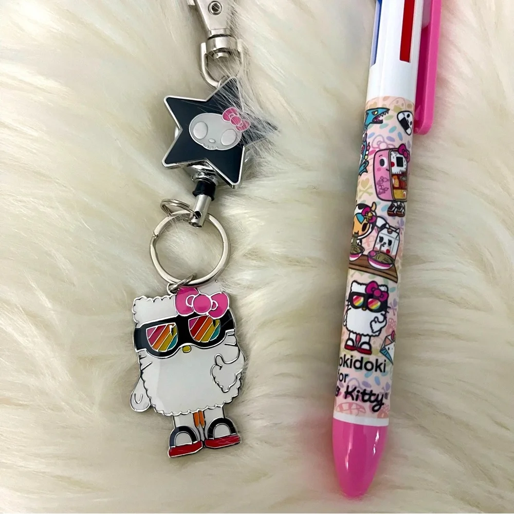 Tokidoki x Hello Kitty Oishii Adventure Die Cut Charm Reel & Pen - Picture 7 of 7